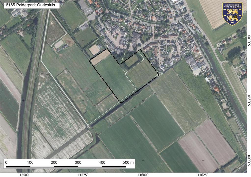 Afbeelding 1. Ligging plangebied Polderpark op luchtfoto. 2.