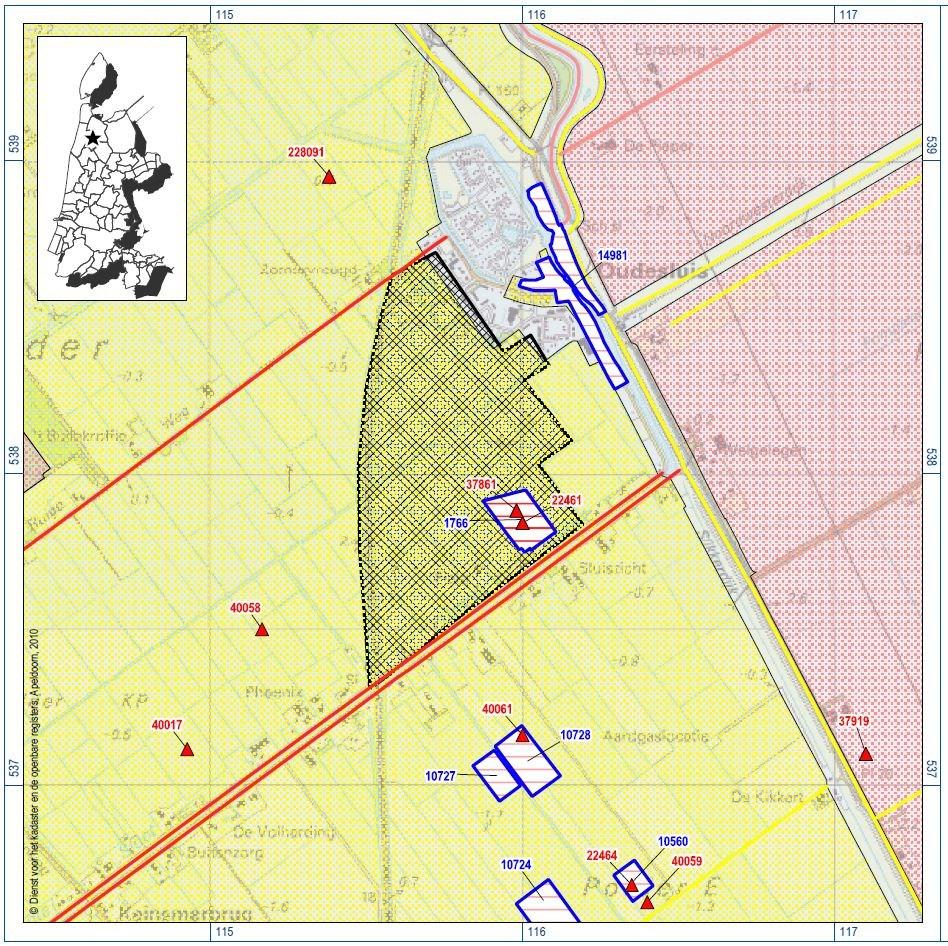 Polderpark is slechts op één locatie het veen aangesneden 4.. De archeologische werkgroep Schagen heeft hier waarnemingen kunnen doen.