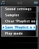 Playlists on the go opslaan U kunt de Playlist on the go opslaan.