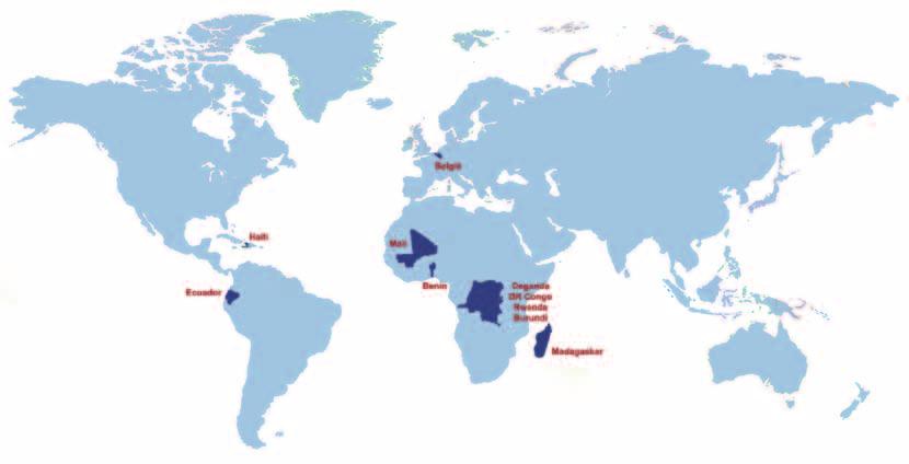 PROTOS in het Zuiden PROTOS in het Zuiden PROTOS werkt in het Zuiden op lange termijn in een beperkt aantal landen: Haïti en Ecuador in Latijns- Amerika, Rwanda, Burundi, Oost-Congo en Oeganda in