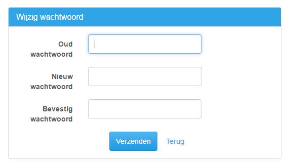 Klik hiertoe op Wijzig wachtwoord.
