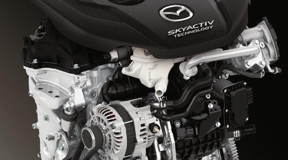 SKYACTIV-TECHNOLOGIE staat garant voor een minimaal