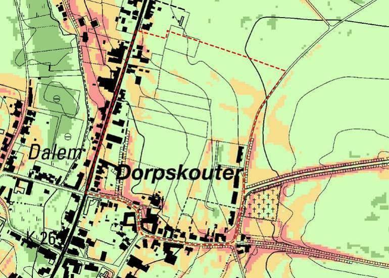 Hellingenkaart Figuur 9: Hellingenkaart - Bron: GIS-Vlaanderen Afbakening plangebied Een aantal significante hellingen