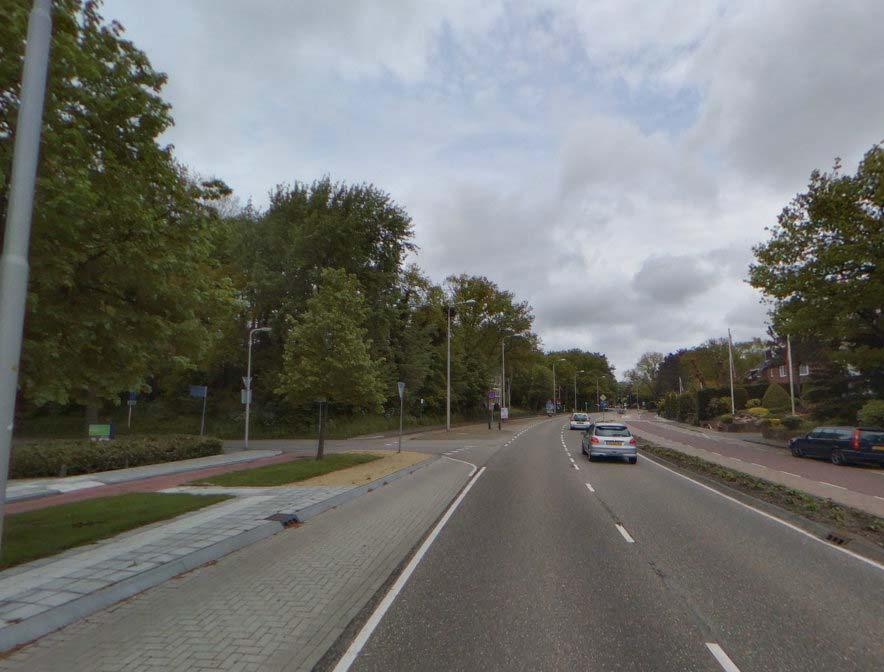 Figuur 3.3: Rijksstraatweg (ter hoogte van de aansluiting met de Groot Hoefbladlaan) Op basis van de verkeerswaarneming wordt een etmaal verkeersintensiteit van circa 10.000-12.