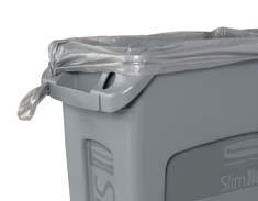 Toebehoren voor de Slim Jim containers 0 & ltr, Gesloten deksel Gesloten deksel met greep van polyethyleen.