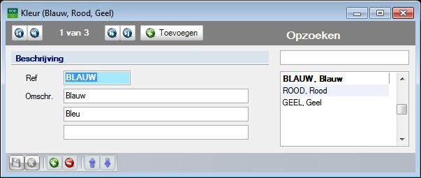 Commercieel beheer Artikels en prijslijsten Gamma's Commercieel beheer Artikels en prijslijsten Gamma's 2. Via de knop wordt de geselecteerde fiche verwijderd.