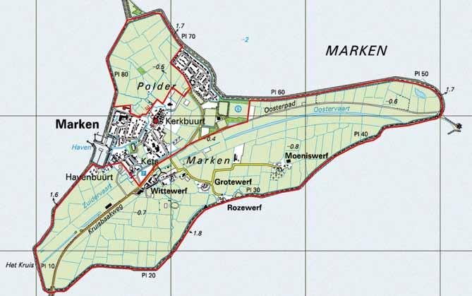 9. Marken 67 Het voormalige eiland Marken is een uniek weidevogelgebied gelegen in het Markermeer en de Gouwzee.