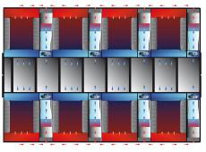 2. Cooling 2.2 Actieve koeling In een closed loop oplossing worden de luchtstromen van de indoor unit direct in de naastgelegen 19-inch racks gebracht.