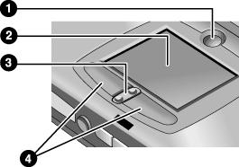 De computer gebruiken Werken met de computer De touchpad gebruiken De touchpad, een aanwijsmechanisme waarmee u de beweging en de snelheid van de aanwijzer op het scherm bestuurt, is ingebouwd in de