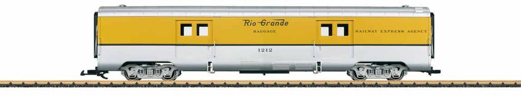 Denver & Rio Grande Western Railroad $3EG 36576 Denver & Rio Grande Baggage Car Model van een Streamliner Baggage Car van de Denver & Rio Grande Western Railroad.
