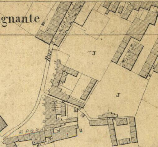 Kaart 1855 Al deze kleine citeetjes (beluikjes) zijn verdwenen voor de aanleg van een chique wijk. Op het militaire terrein werd het 2 de gedeelte van de kanunnikstr aangelegd.