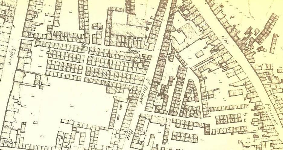 2 jaar later is Henri De Geyter geboren (24 dec 1852) maar nu in één van de armste en ongezondste wijken van Gent : Het Batavia beluik.