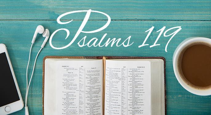 119:41-42, 45 Vrydag Psalms 119:25-48 Opsomming Week 3 Maandag Psalms 119:49-56 Psalms 119:49-51 Dinsdag Psalms 119:57-60 Psalms 119:59-60 Woensdag Psalms 119:61-64 Psalms 119:62-64 Donderdag Psalms