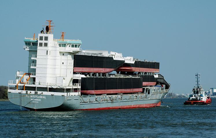 FLINTERCORAL, IMO 9517666 (NB-229), containerschip, casco gebouwd bij Mingde Heavy Industry, Nantong als NANTONG MINGDE 97-800TEU-05, in beheer van IHDA Shipbuilding Service B.V.