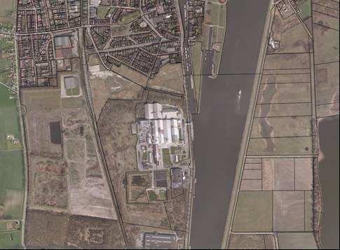 Kanaaleiland Sluiskil Het kanaaleiland bij Sluiskil wordt oostelijk begrensd door het Kanaal Gent-Terneuzen en westelijk door de zijkanalen B (noord van de Drogerijweg) en D (zuid van de