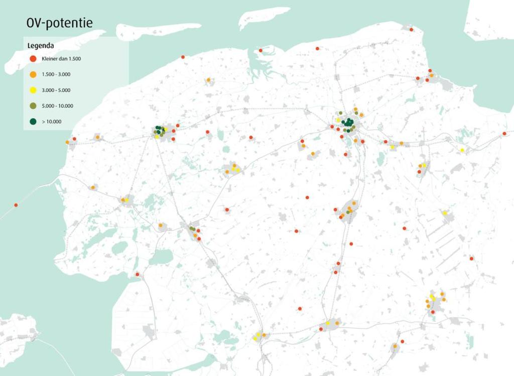 FACTSHEET NOORD NEDERLAND Analyse uitgangssituatie De uitgangssituatie voor het OV in Noord Nederland is het systeem dat bestaat uit de twee NShoofdassen Zwolle Groningen en Zwolle Leeuwarden, de