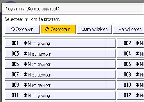 2. Snel aan de slag 1. Druk op de toets [Home] linksboven op het bedieningspaneel en druk op het pictogram [Kopieermachine] in het [Home]-scherm. NL CJS113 2.