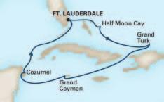 Alle genoemde cruises maken een stop op Half Moon Cay, het bekroonde privé-schiereiland van Holland America Line op de Bahama s.