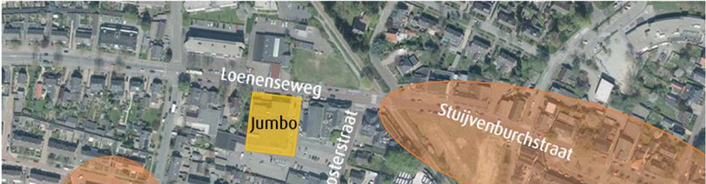 2 Ontwikkeling 2.1 Locatie Aan de Loenenseweg 3 in Eerbeek is een Jumbo supermarkt van 1.779 m² bvo gelegen.