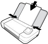 Papier met een standaardformaat plaatsen 1. Til de invoerlade op. 2. Schuif de breedtegeleiders voor het papier zo ver mogelijk naar buiten. 3.