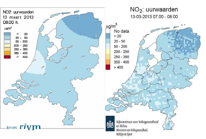 RIVM Rapport 687424 12 Resultaten voor NO 2, uitgesplitst per type station.