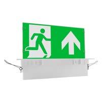 LVSIGSUSKIT - - - - - - - 5 - LEDVACE Emergency Universal IP65 Wall & Ceiling Kijkafstand: 25 meter. Pictogram (246x123mm) ISO 7010. IK08.