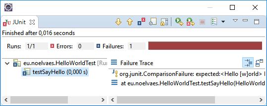 We moeten enkel de dependency voor JUnit aan het project toevoegen: <dependencies> <dependency> <groupid>junit</groupid> <artifactid>junit</artifactid> <version>4.