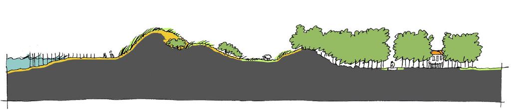 De binnendijkse gronden van Veere zijn op basis van de ontstaansprocessen en de bodemkundige structuur onder te verdelen in het nieuwland, het oudland en de kleiplaatgronden.