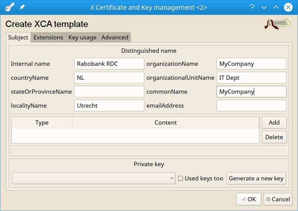 select a name and location for the database and optionally set a password Select File > Options and set