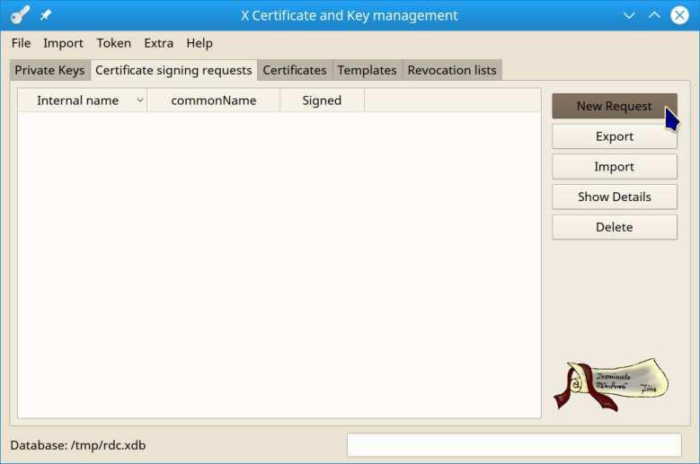 Then click Create to create the private key. Finally, click OK to create the self-signed certificate.