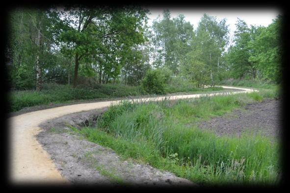 Rolstoelpad Hoevehei Vanaf t Heike naar de Pikoreistraat loopt via de Hoevehei een