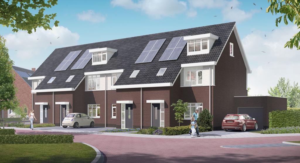 8 Type Zijde 13 9 4 ruime hoek- en tussenwoningen met een veelzijdige woning Nabij de entree van het plan wordt een kleinschalig blok van 4 hoek- en tussenwoningen gerealiseerd van type Zijde.