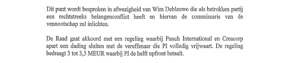 5. Verslag van de Raad van Bestuur 6.