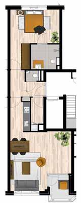 TYPE Binnentuin TYPE 4B 72 M2 Basis PORTIEKWONING TYPE & 4B VERDIEPING 17610 17610 ening kunnen geen rechten