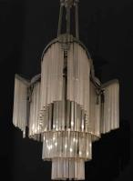 Art Nouveau hanglamp met