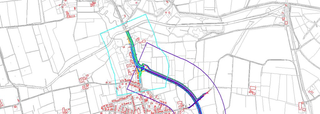 Figuur 3.2: Onderzoeksgebied oostelijke rondweg De oostelijke rondweg doorsnijdt de Voorsterklei en Bongerdskamp.