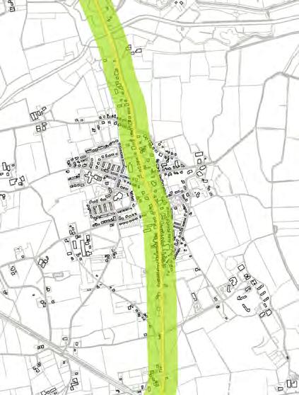 Uit bovenstaande figuren blijkt ten eerste dat de contouren voor wat betreft een GES score van 4 of hoger bij een westelijke en oostelijke rondweg breder zijn.