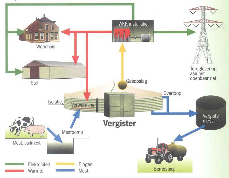 ALGEMEEN Het vergisten van mest is voor de veehouderij in Nederland een van de meest interessante en kansrijke opties om duurzame energie op te wekken.