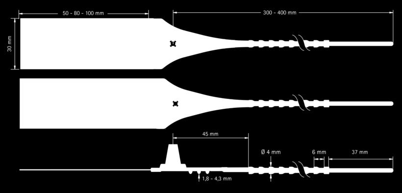 56 x 35.5 x 25 (0.050 m3), ong. 5.5 kg Unisto Modular Evolution Premium Materiaal Zegel: polypropyleen (PP) Sluiting: polyoxymetyleen (POM) Flexibele vlag: dikte 0.3mm Weerstand Ong.