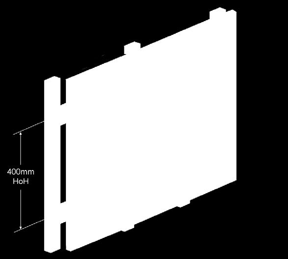 Secties Dikte : 18 mm Breedte 68mm Verpakt per 4 stuks Verpakt