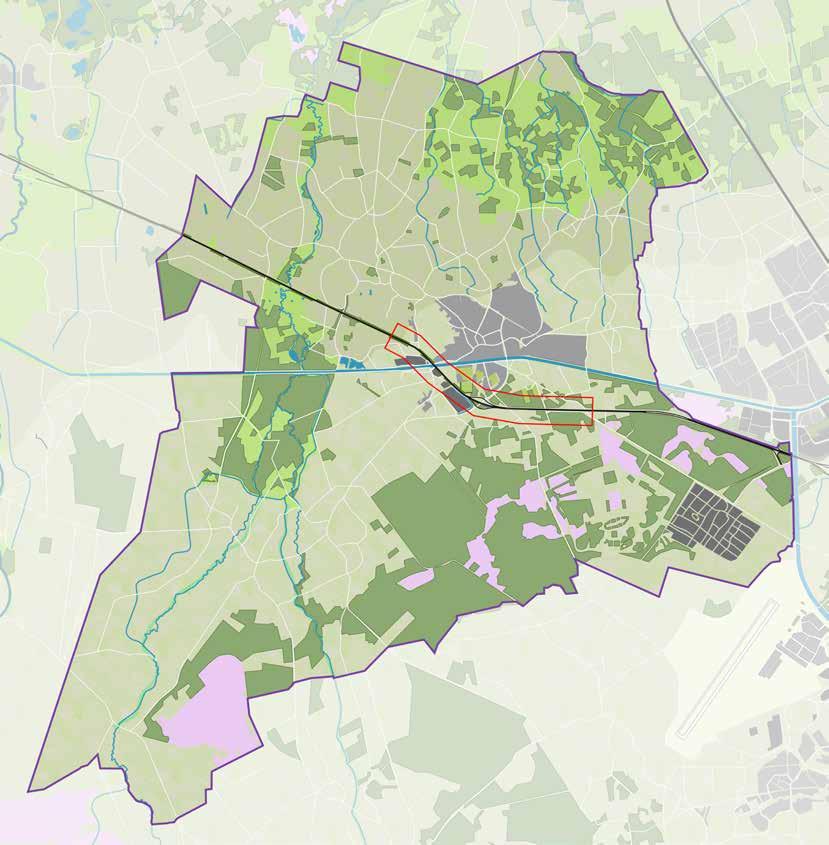 Gemeente Oirschot met plangebied voor Inpassingsvisie Oirschot