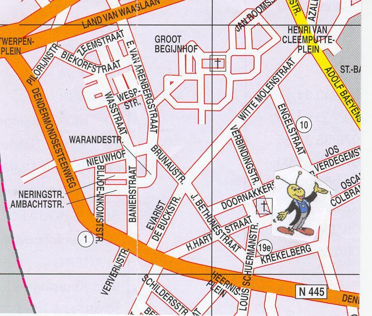 Waar vind je onze school? Onze school is gelegen op 1 km van de Dampoort en op ongeveer 100 m van het Heernisplein (Dendermondsesteenweg) en op 100 m van het H.Hartplein.