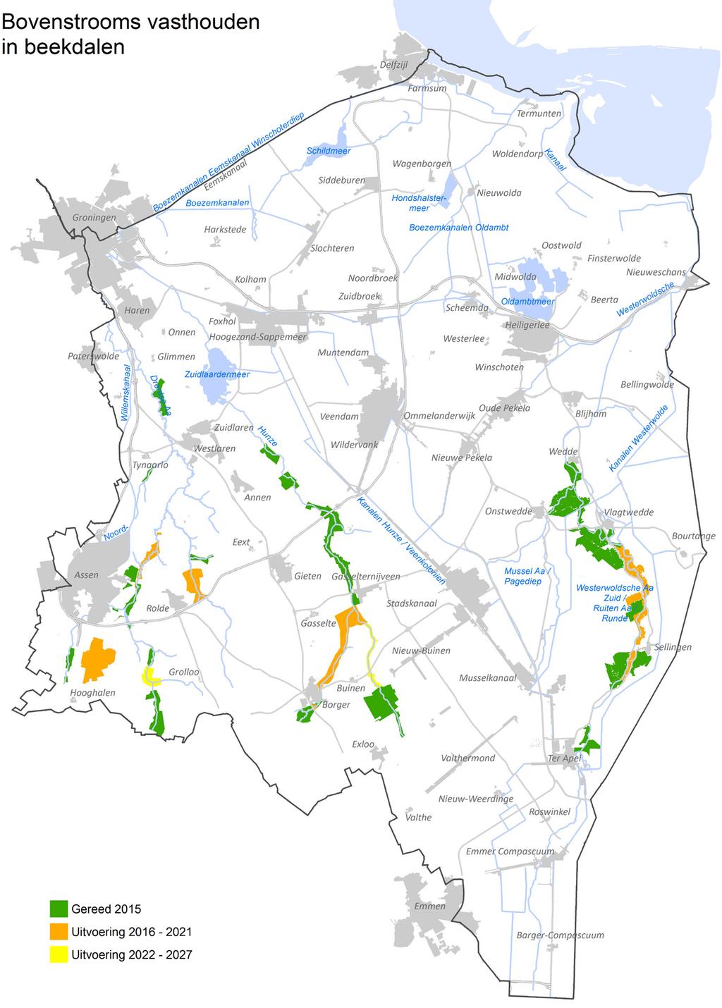 4.7 Vasthouden bovenstrooms Met het bovenstrooms vasthouden van water beperken we de belasting op de boezem.