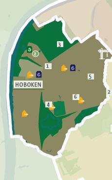 Waar vindt u onze huidige serviceflats en dienstencentra in Hoboken? 1. Groen Zuid Fodderiestraat 117 116 serviceflats met 1 of 2 slaapkamers 2. Klein Heide A.