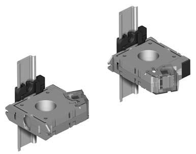 IP (30, 50, 80 & 120 mm) Montage via steun DIN rail, te bestellen als