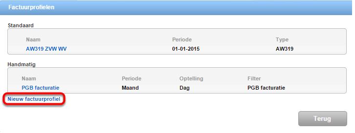 Beheer -> Facturatie ->