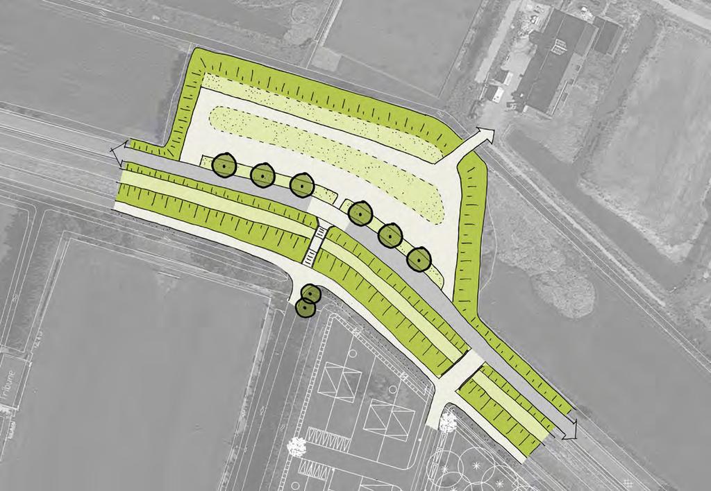 -3.50-3.50 gecamoufleerde parkeerplaats drempel R=2,00 7,00m R=2,00-2.80-1.