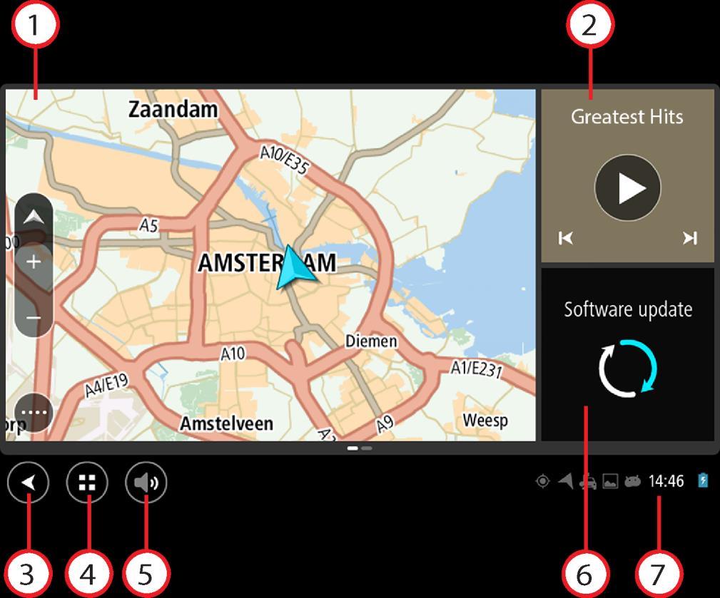 Begin die TomTom Bridge Die TomTom Bridge begin wanneer dit in sy dokstuk is, en die dokstuk 'n kragtoevoer het.