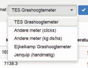 6 Stap 6: Metingen invoeren Het invoeren van de metingen kan zowel via de computer als de smartphone. Bodemtemperatuur, grashoogten en droge stofopbrengst kunnen worden ingevoerd.