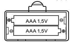 BATTERIJ VERVANGEN Wanneer volgend symbool knippert op het display moeten de batterijen vervangen worden. De weegschaal gebruikt 2 AAA(1.5V) batterijen.